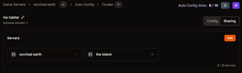 Shared Ark Survival Ascended configuration across multiple servers
