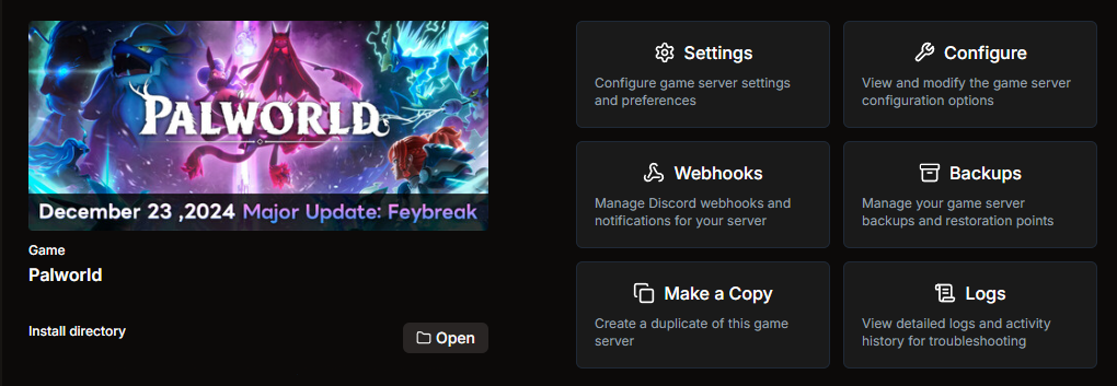 HaruHost Palworld manager preview for guided setup and connectivity