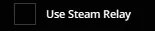 Project Zomboid Use Steam Relay checkbox left unchecked for a tunnel connection